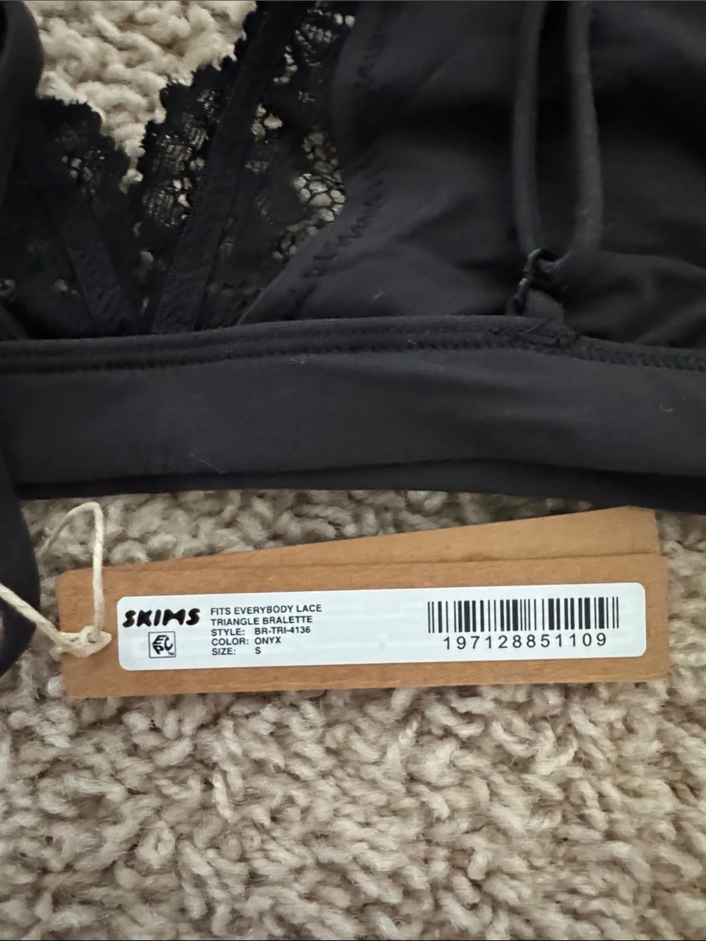 Skims Black lace bralette - Picture 3 of 3